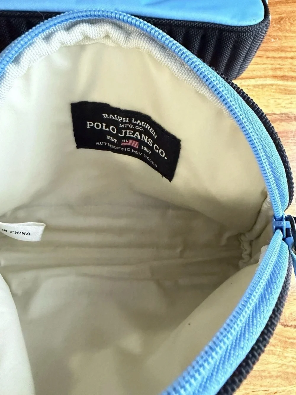 POLO JEANS CO. Blue Cosmetic Bags Set Vintage